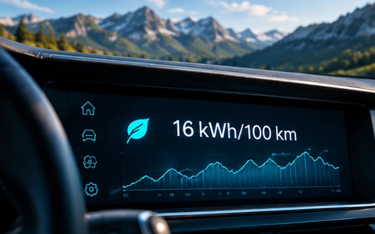 Consommation d'une voiture électrique en kWh aux 100 kilomètres